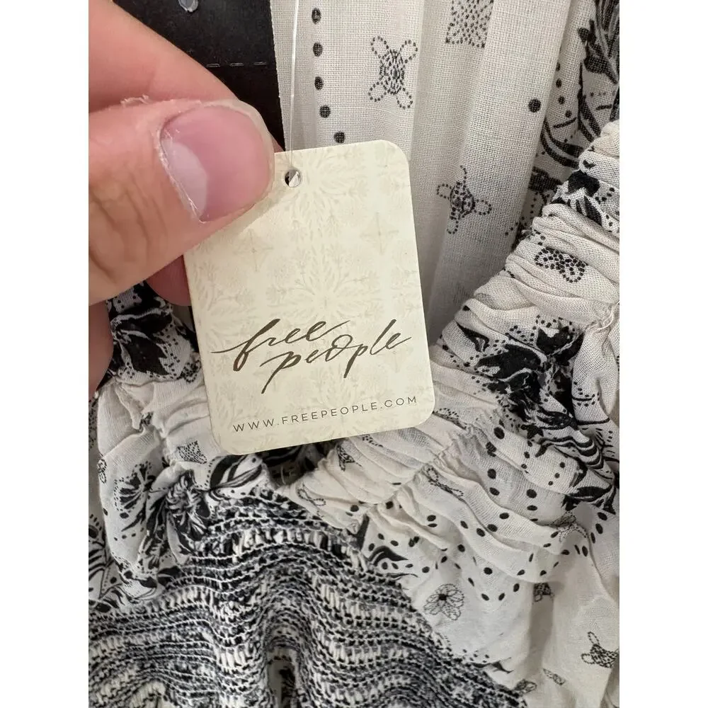 NWT Free People Cotton Floral Dress Size XS
